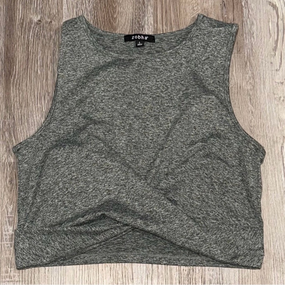 Women's Crop Tank Top Size Large Brand Zobha